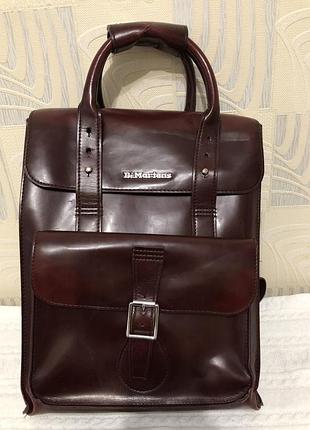 Оригінальний рюкзак dr. martens vegan backpack cherry red (ранець)