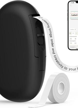 Термопринтер этикеток supvan e10 bluetooth портативный принтер наклеек (черный)