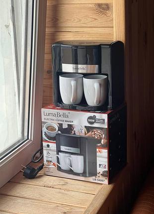 Кавомашина з двома чашками coffee machine and 5269 чорна