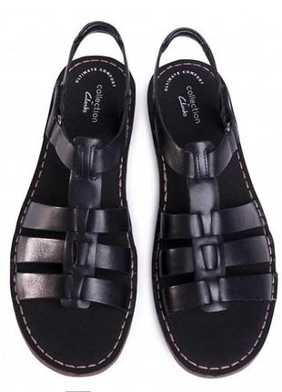 Нові шкіряні сандалі/босоніжки clarks blake jewel (колекція ultimate comfort), чорні, розмір 40