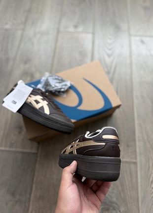 Asics onitsuka tiger tokuten brown gold platform