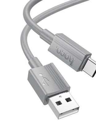 Кабель usb type-c 3a для швидкої зарядки і передачі даних hoco x107