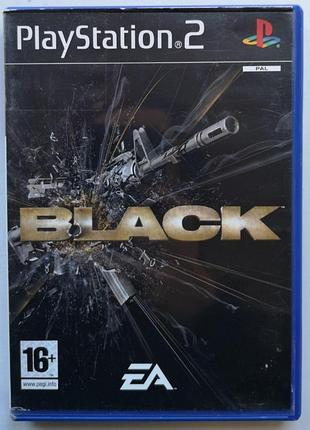 Black, б/у, английская версия - диск для playstation 2