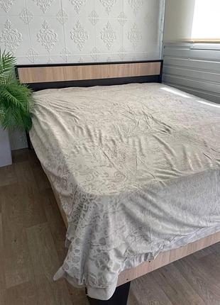Покривало велюр laura grand 220х240 бежевий