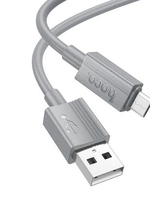Кабель usb micro 2.4a для быстрой зарядки и передачи данных hoco x107