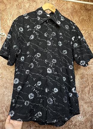 Чоловіча вінтажна сорочка з коротким рукавом dolce & gabbana розмір xl