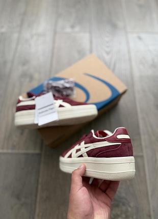 Asics onitsuka tiger tokuten bugrundy beige platform