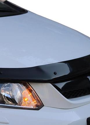 Дефлектор капота (eurocap) для honda civic sedan ix 2011-2016 гг