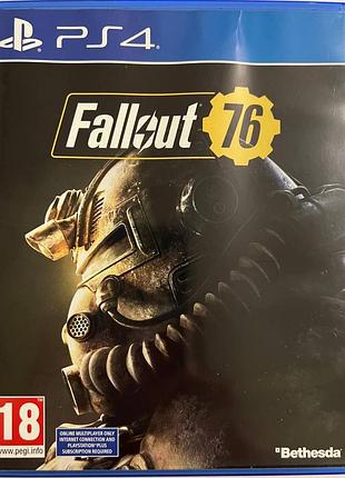 Fallout 76, б/у, русские субтитры - диск для playstation 4