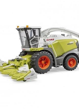 Модель bruder комбайн claas jaguar 980 кормоуборочный 1:16 (02134)