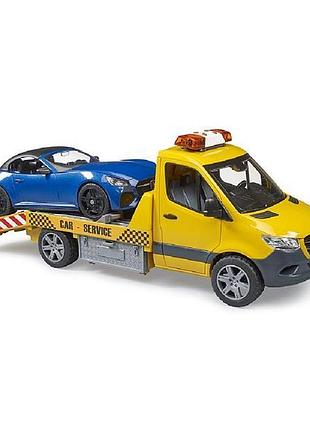 Набор моделей bruder эвакуатор mb sprinter с roadster свет, звук (02675)