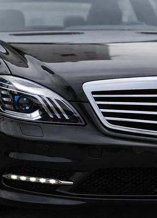 Фары рестайлинг (дизайн maybach x222) для mercedes s-сlass w221 2005-2013 гг