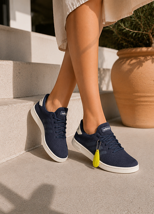 Кроссовки женские adidas cloudfoam синего цвета текстиль