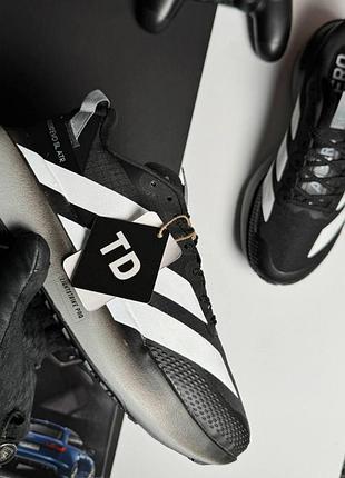 Мужские кроссовки adidas adizero evo sl atr black white grey