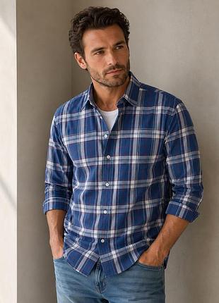 Чоловіча сорочка levi’s у клітинку (l)