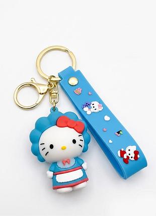 3d брелок "hello kitty" – милый аксессуар для рюкзака и ключей