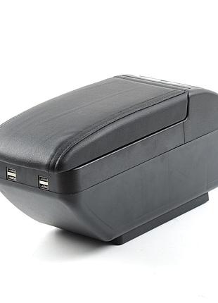 Подлокотник универсальный черный 12.5см/ 4 usb выдвижной/ подстаканник "milex" ps-u10004 nai