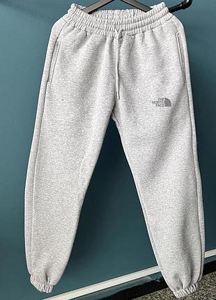 Штаны the north face серые, спортивные штаны зе норт фейс мужские, серые джоггеры тнф с манжетами для мужчин s