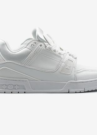Белые кроссовки унисекс louis vuitton trainer white х луи виттон 41