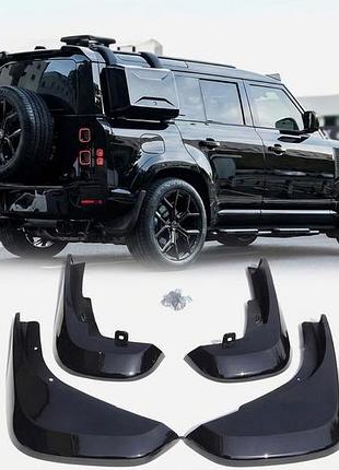 Брызговики type-a (чёрный глянец, 4 шт.) для land rover defender 2019- гг