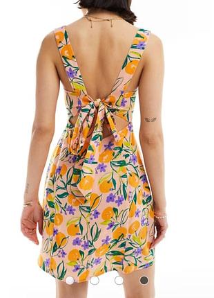 Льняной сарафан asos xl