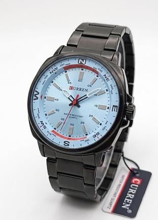 Часы мужские наручные curren 8455 light blue/black — стиль, уверенность и функциональность