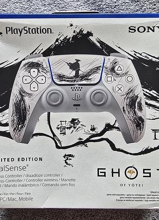Ps5/pc беспроводной контроллер dualsense ghost of yotei black limited edition новий