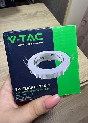Встроенный светильник (спот) v-tac белого цвета