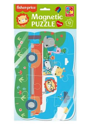 Пазли на магніті а5 'fisher-price. веселая поездка vt3205-97 vladi toys