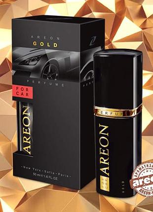 Освіжувач спрей 50ml "areon" perfume-premium gold золото пласт.пляшка уп-6шт nai