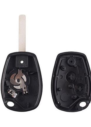 Ключ-заготовка renault modus, clio, корпус під чіп, 2 кнопки, автоключ va2
