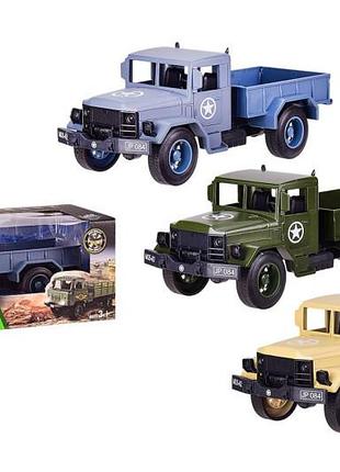 Машина батар. 12002e 3 кольори, 1:20 метал, світло, звук, відкр.дв., в кор. 29*13*11 см, р-р іграшки-23,5*9*8,5 см