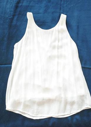 Біла майка топ, блуза, massimo dutti, xs/34