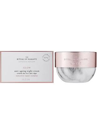 Антивіковий нічний крем для обличчя rituals the ritual of namaste glow anti-ageing night cream 50 мл