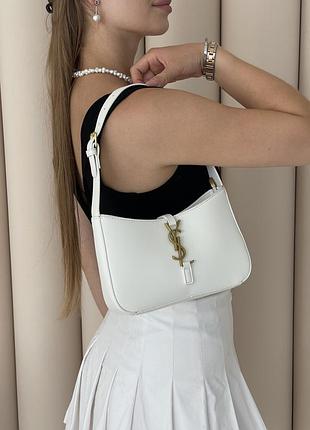 Кожаная женская сумка багет ysl городская багетная сумочка yves saint laurent брендовая для девушки через плечо ив сен лоран