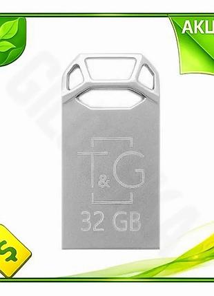 Ve флеш накопитель usb 32gb new version tg металлический серебристый для хранения данных компактный us n6w_ver