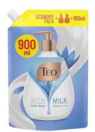 Мыло жидкое 900мл дой-пак delicate care тм teo