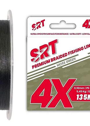 Шнур sert srt 4х moss green 135m 5.45kg #0.1 (sevam0119010135m)