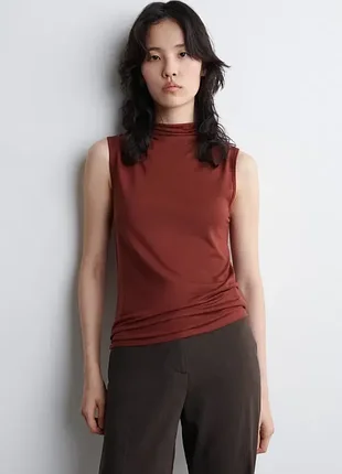 Топ женский cos draped turteneck tank top / xs,m