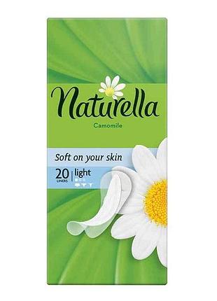 Ежедневные гигиенические прокладки naturella camomile light 20шт.