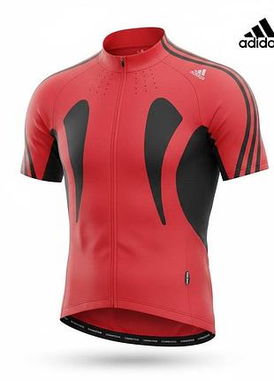 Чоловіча велофутболка adidas розмір m веломайка адідас велоджерсі спортивна футболка на блискавці велоодягу велосипедка велосипедна майка велокофта а1