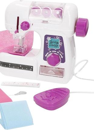 Дитяча швейна машинка my home colorbaby 39.552 | ігровий набір для шиття зі світловими ефектами