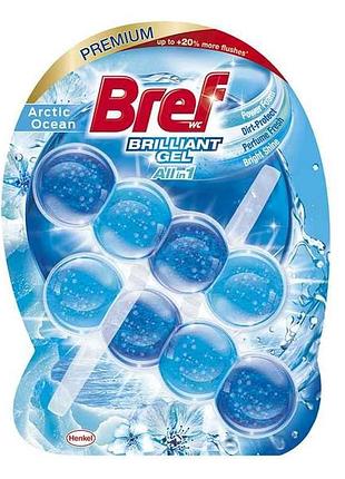 Туалетний блок bref arctic ocean brilliant gel bref 2х42г. тм bref