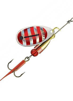 Блешня cormoran bullet №1 3g #silver/red stripes (50-84061)
