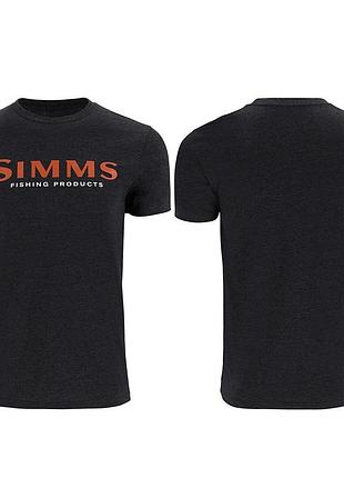Футболка simms logo t-shirt dark gunmetal heather m (12803-1293-30)