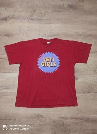 Винтажная футболка мерч yeti girls screen stars оригинал 100%