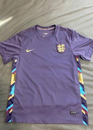 Спортивна футболка чоловіча nike england 2024 pre-match jersey dri-fit фіолетова 2xl