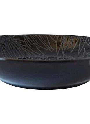 Тарілка супова 20см порцеляна 650мл tropical black тм astera