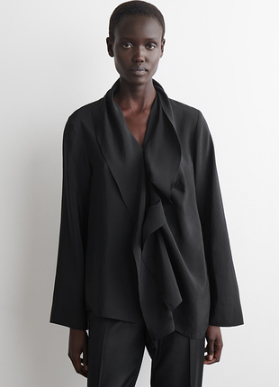 Блуза женская cos ruffled draped blouse / 36