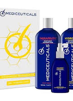 Набір для стимулювання росту волосся, сухе волосся (шампунь hydroclenz 250ml, кондиціонер therapeutic 250ml, сироватка numinox 125ml)